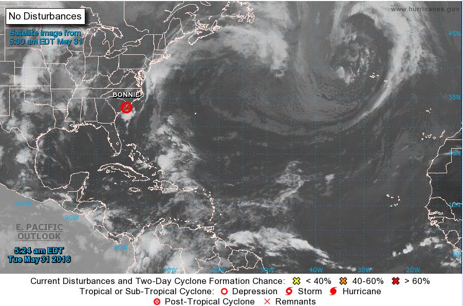 Tropical Outlook Atlantic Post Tropical Cyclone Bonnie - FINAL: (Advisory #15 as of 5:00 a.m.
