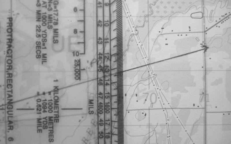 ensuring the mils scale is placed east or west of the grid lines, as required. Step 3.