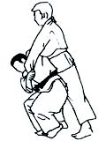 1. J. and E. are practicin a judo throw called tsurikomi-oshi. Before throwin E., J. holds him static in the position illustrated below, with E. tipped forwards from vertical and E.