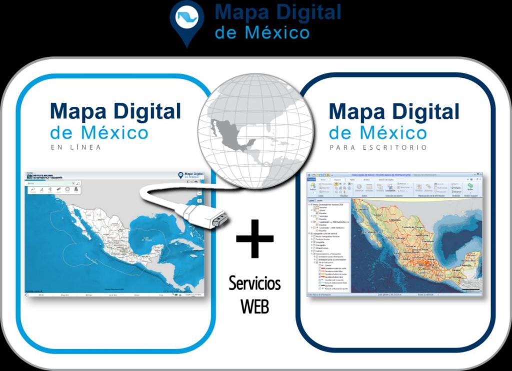 The Digital Map of Mexico (MDM for short) Platform is a set of software tools that allows the integration,