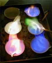 Flame Emission Elements exhibit characteristic colors when burned The