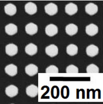 capping the exposed edge of the disk-like InGaN layer. The as-grown SAE InGaN QDs have uniform pyramid-like shape, as shown in the Fig.