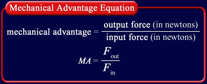 2 Using Machines Changing Force The mechanical advantage of a machine is the