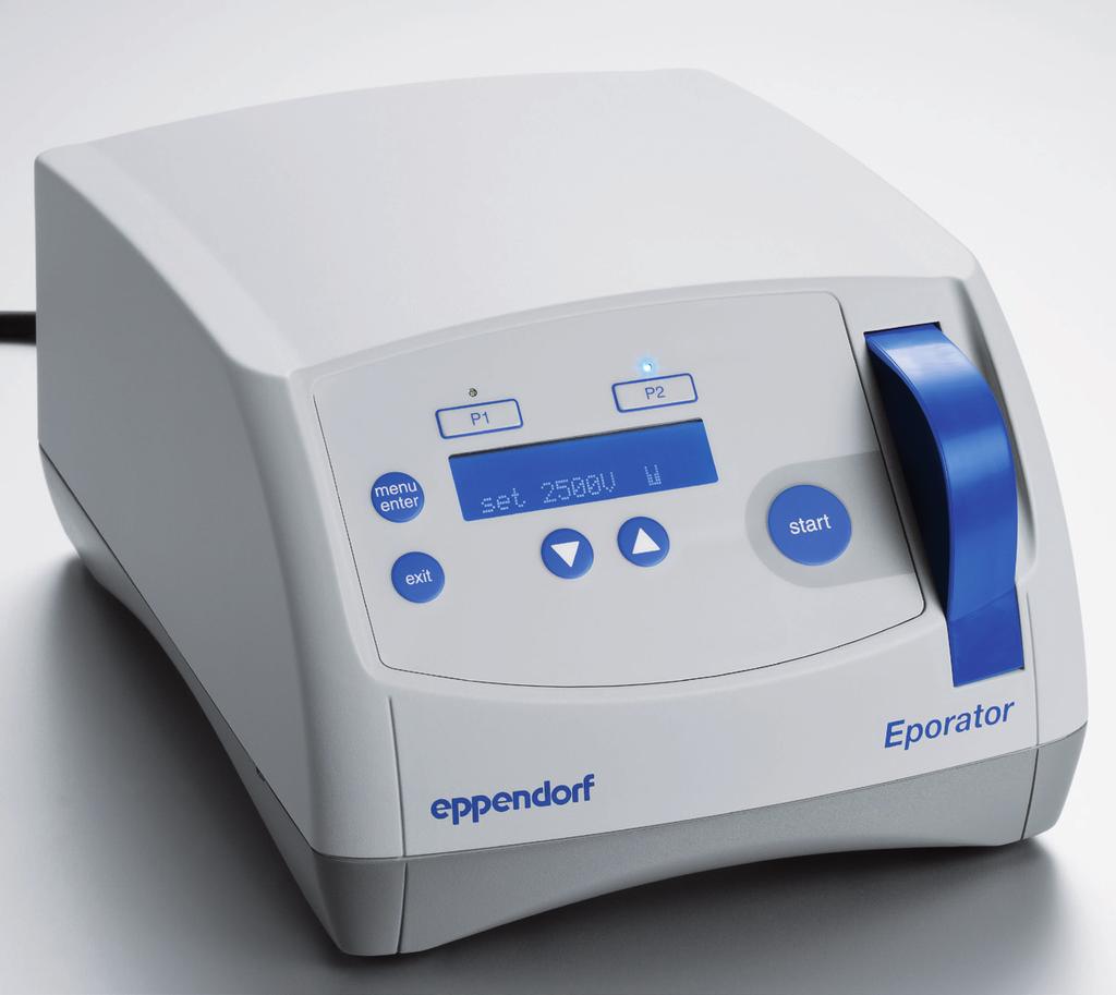 Ask the specialists your bacteria and yeasts they will confirm that the product features and performance of the Eppendorf Eporator make it very easy for you to carry out your experiments and obtain