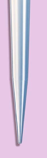 Volume range/pipette tip (all tips shown actual size) Dualfilter sterile &
