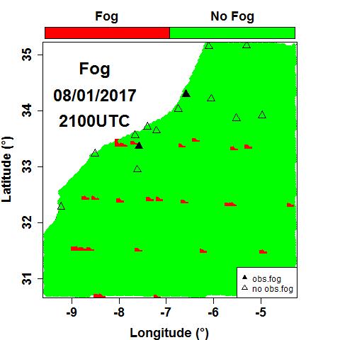 FOG Detection : Case study Miss Some uncertainties about spatial localization of fog!