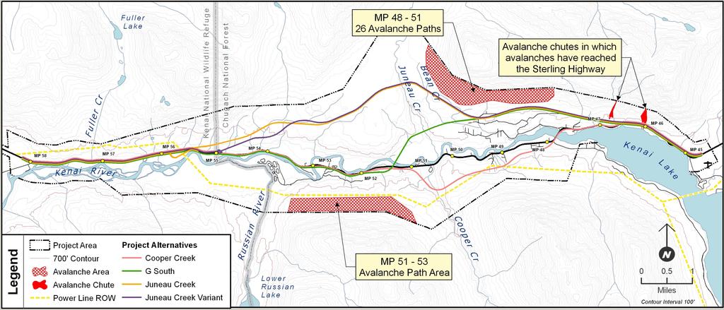 Sterling Highway MP 45 60 Project Final EIS Map 3.