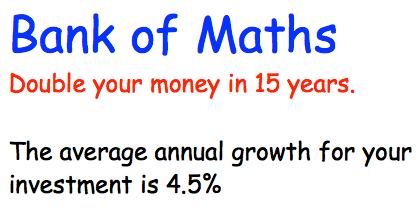 18th August Solve the inequality 2x 1 < 9 The diagram shows three similar rectangles. Work out the value of x. Work out the value of y. Martyn has some money to invest and sees this advert.