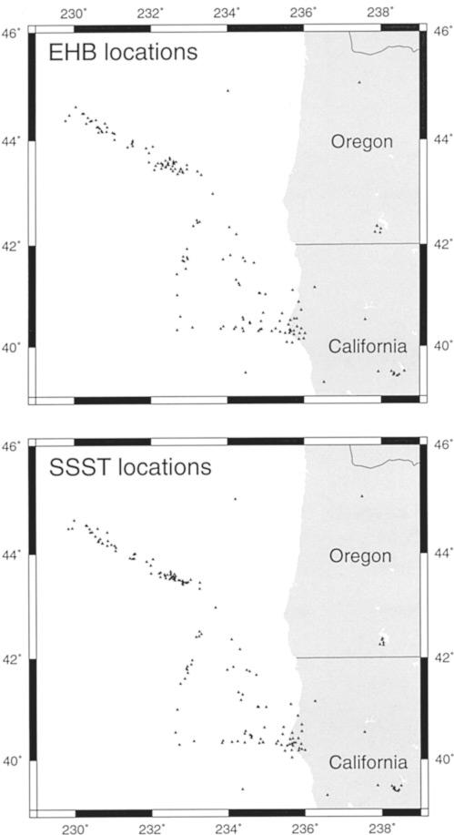 Improving Global Seismic Event Locations Using Source-Receiver Reciprocity 595 We find that the scatter in computed station mislocation vectors is comparable to that seen in the Smith and Ekström