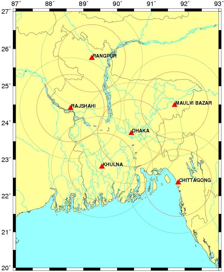 PERMANENT GNSS STATION (GNSS CORS) Six Permanent GNSS Stations Established at Dhaka, Khulna, Rajshahi,
