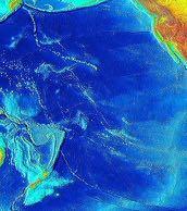Hotspots & Mantle Plumes Pacific Plate Motion FIXED HOTSPOT NOAA image, using ETOPO2v2
