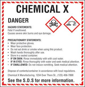APPENDIX C CONTAINER LABELING Label required for Hazardous Waste / Unwanted chemicals HAZARDOUS WASTE Chemical Name(s) Amount Acetone 4 L DATE (EHS Use Only): Chemical Hazard
