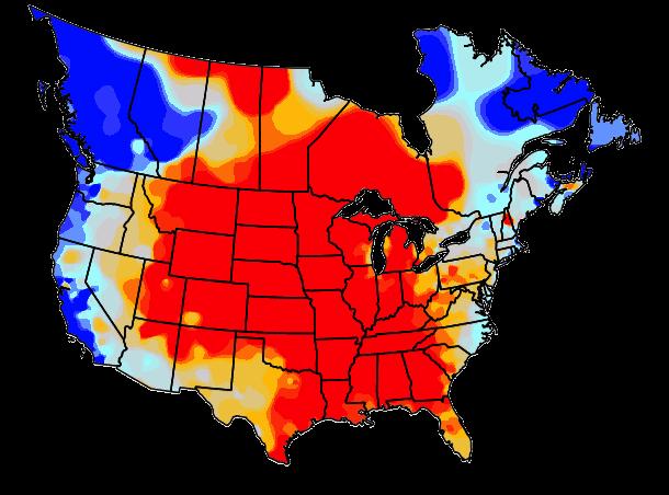 Week of May 10 16 Impact on Retail Pools +10% Retail implications: The eastern half of the country will remain warm, with above- normal temperatures for the start of the week, supporting demand for