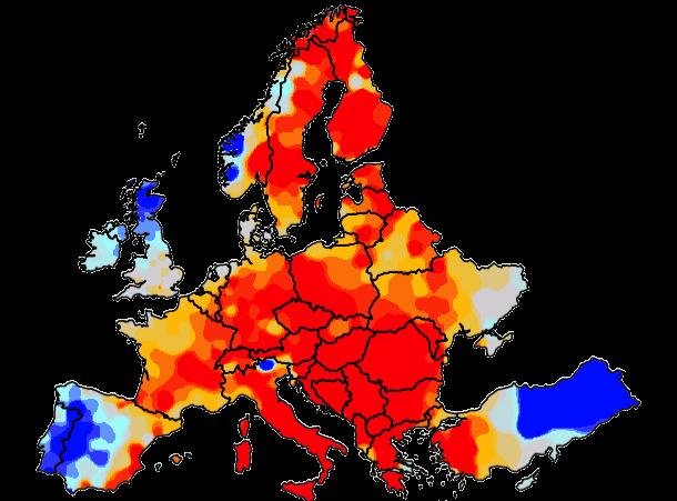 May 6, 2015 Europe Weekly Weather Flash Week of May 3 9: Central and Eastern Europe will see temperatures above normal and above last year s, while Northwestern Europe will see cooler readings than