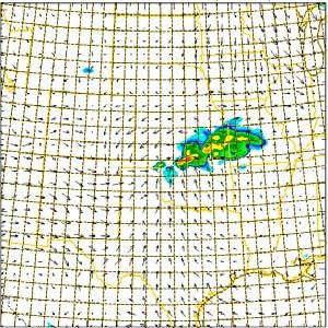 It is hypothesized that the lack of this convection within the 9 km simulations is at least partially responsible for the overall eastward displacement of the MCS relative to the observed system, in