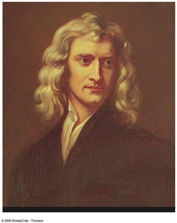 Sir Isaac Newton 1642 1727 Formulated basic concepts and