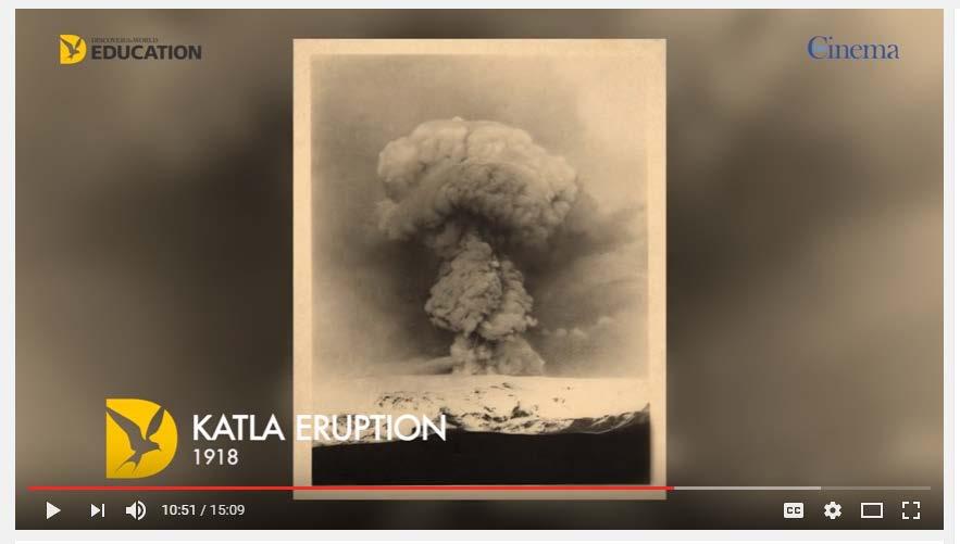 Internet Investigation Find out more about volcanic calderas and how they are formed. Include a diagram and a labelled photo. Katla eruption 1918 Katla last erupted on 12 October 1918 (Figure 3).