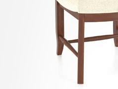 X W ¾ X H ½ Leg styles available: AA, NN, PC, PF, PG, TD Matching stool available Upholstered