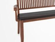BNN Bench BNN - D X W ½ X H Upholstered bench available with crossstitching on leather only