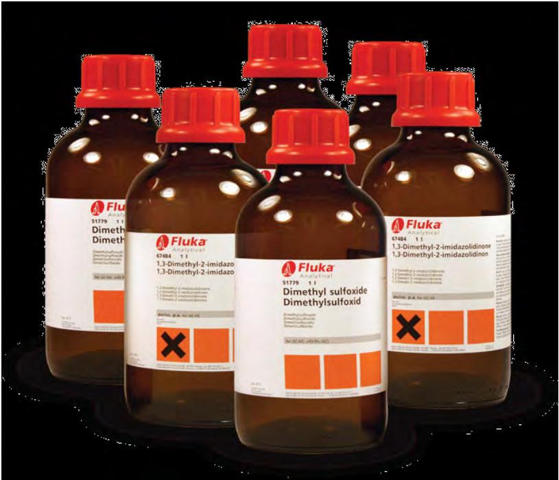 GC-Headspace Solvents Highly pure solvents, especially tested for headspace application Ensure high sensitivity Long