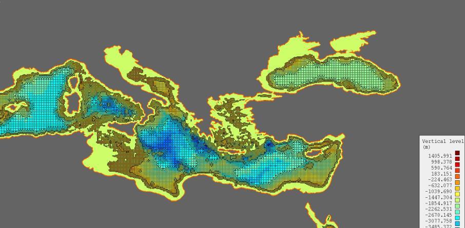 for capturing better the topography in coastal waters: 1.25km at European coasts and 2.