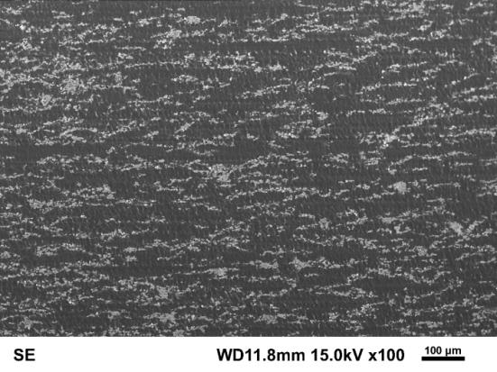 Materials Characterisation V 267 a) b) Figure 1: SEM images of the cross sections of MREs with 11.5 vol.% of particles, obtained from elastomers: a) PU 70/30 polyurethane, b) EPU 2.