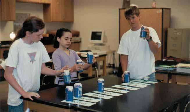 Inquiry 14.1 Analyzing Weight on Each Planet PROCEDURE 1. Examine the prepared cans at your assigned station. Every can represents the same full can of soda but on different planets.