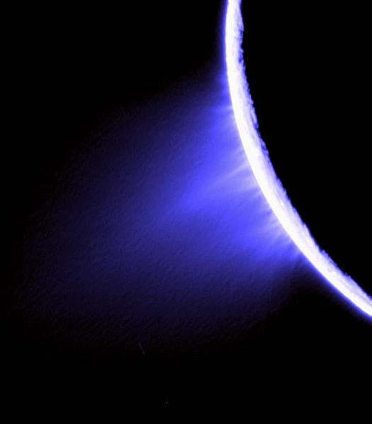 Enceladus Moon with Geysers The presence of salt water