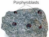 Foliated Textures Schistosity Platy minerals are discernible with the unaided eye Mica and chlorite flakes begin to recrystallize into large muscovite and biotite crystals Exhibit a planar or layered