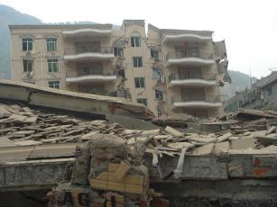 The ground and buildings tremble during earthquakes.