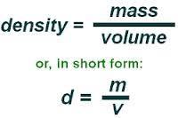 Density The amount of atoms / molecules found