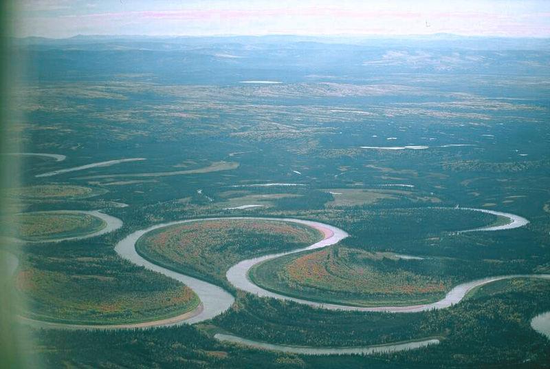 Oxbow Lake is a U-shaped U body of water formed when a wide