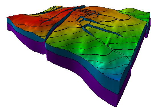 The 3D static geological model