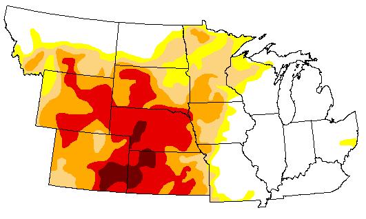 U.S. Drought Monitor: Central