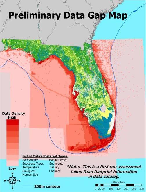 Geospatial Assessment of Marine Ecosystems (GAME) All Classes Combined Bathymetry