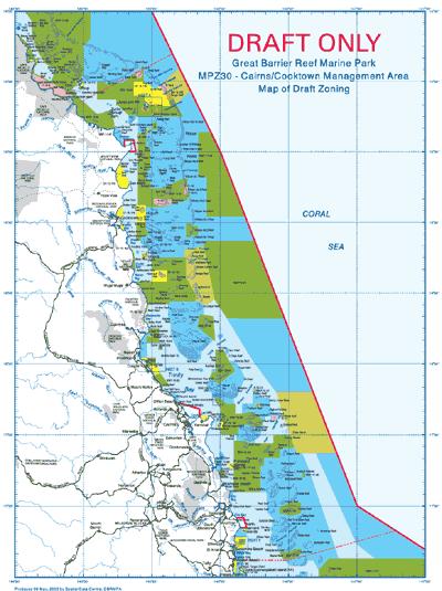 Zoning Scheme for the Cairns-Cooktown Section of the Great Barrier Reef Marine Park MAJOR ZONES Preservation Zone