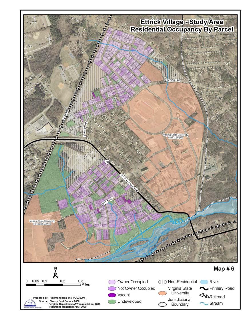 Ettrick Housing Study for Chesterfield Used GIS to analyze