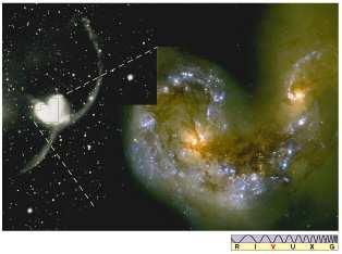 An example of a directly colliding galaxy pair.