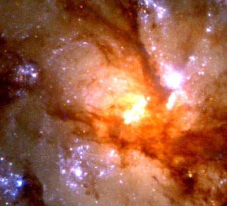 Schweizer (DTM), NASA (APOD) A fast-moving smaller galaxy collides at (or near) the