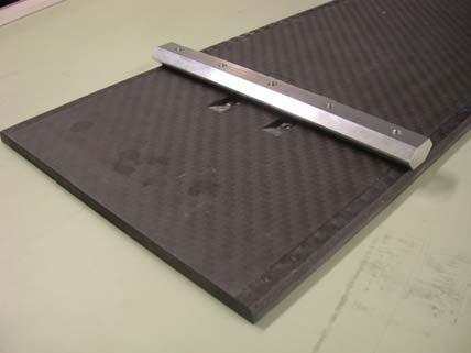 layer structure : OK Cutting test : OK Composite plates (15mm and 2