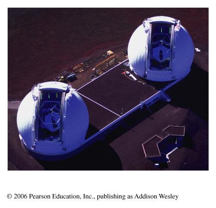of a Keck telescope What do astronomers do with telescopes?