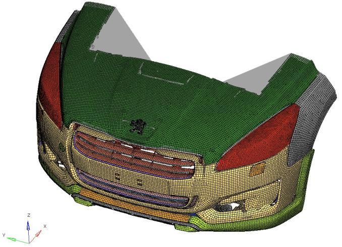 SIMULATION OF BUMPER The vehicle manufacturer s specification gives the maximum displacement of the areas to be tested under a given static load.