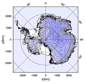 11 Ice sheets in the climate system (2) Antarctic ice sheet Larsen WAIS Ice volume: 26 10 6 km 3 (2% ice shelves). Sea-level equivalent: c. 61 m. Ice-covered area: 13.5 10 6 km 2 (8.
