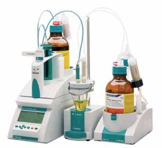 Karl Fischer titration 870 KF Titrino plus Straightforward installation Easy operation due to predefined methods Excellent precision thanks to the high-resolution measuring input Live curve for