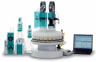 Automation in titration 864 Robotic Balance Sample Processor TAN/TBN Fully automatic weighing of the sample High-end analyzer with a minimum footprint Robotic USB Sample Processor - proven technology