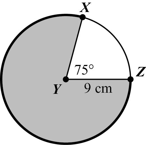 UNIT 3: CIRCLES AND VOLUME ) Circle Y is shown.