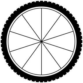 UNIT 3: CIRCLES AND VOLUME 5) The spokes of a bicycle wheel form 0 congruent central angles. The diameter of the circle formed by the outer edge of the wheel is 8 inches.