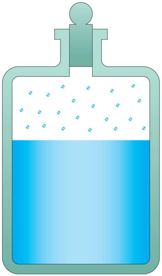 13-12 Vapor Pressure and Humidity An open container of water can evaporate, rather than boil, away.