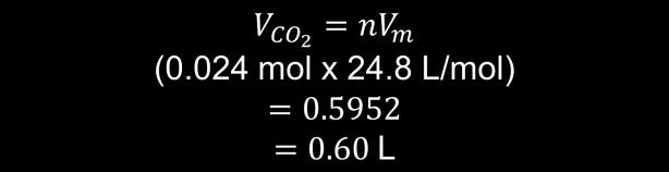 Calculate the volume occupied by 0.