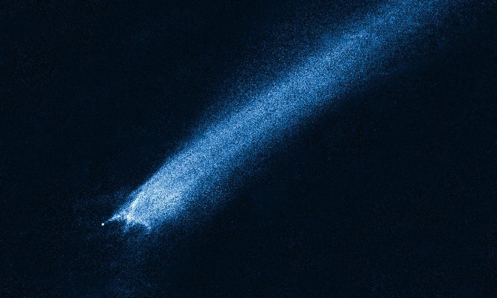 Suspected Asteroid Collision In January 2010, astronomers believed they had nearly witnessed the collision between two asteroids in real time when images from Hubble revealed a bizarre X-shaped